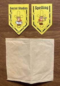 Vtg 1978 Kellogg’s Cereal Cowboy Learning Bookmarks Premium Prize Set of 2 A6 - Picture 1 of 10