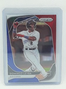 Domingo Leyba 2020 Panini Prizm - RED WHITE BLUE #10 RC - Arizona Diamondbacks