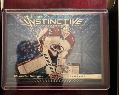 2023-24 Upper Deck Series 2 Alexandar Georgiev Instinctive Sparkle IN-9 Colorado - Image 1 of 2