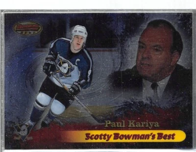 1998-99 Bowman's Best Scotty Bowman's Best #SB9 Paul Kariya - Image 1 of 2