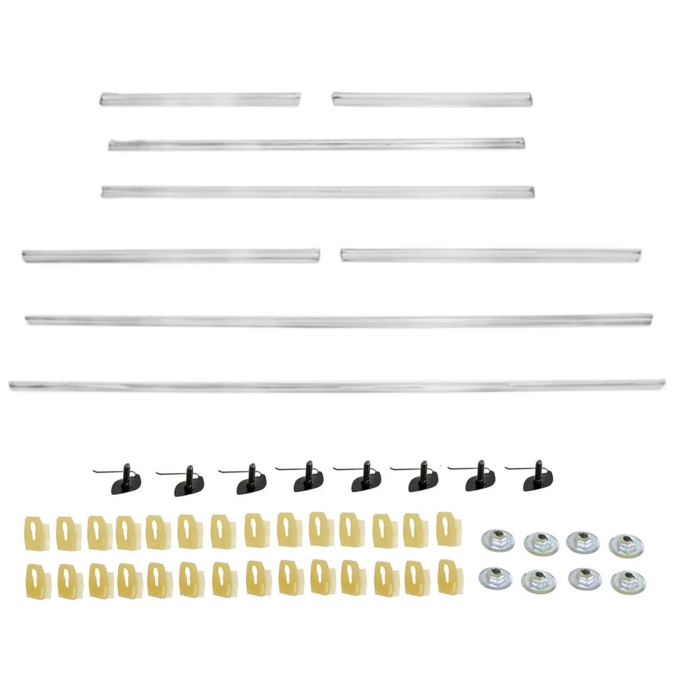 1969 Chevy El Camino Body Side Molding Set Right & Left Side 8 Piece Set w/Clips — 第 1/1 张图片