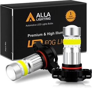2800Lm PSX24W 2504 LED Fog Lights Bulbs 12276, 6000K Xenon White Xtreme Super Br - Picture 1 of 9