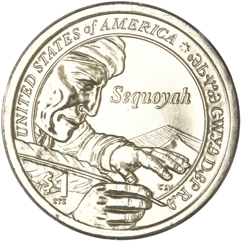 2017 D Native American Sacagawea BU Dollar US Mint Coin Cover