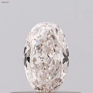 Diamantes sueltos de color elegante natural marrón débil ovalados de 0,30 quilates con certificación GIA - Imagen 1 de 4