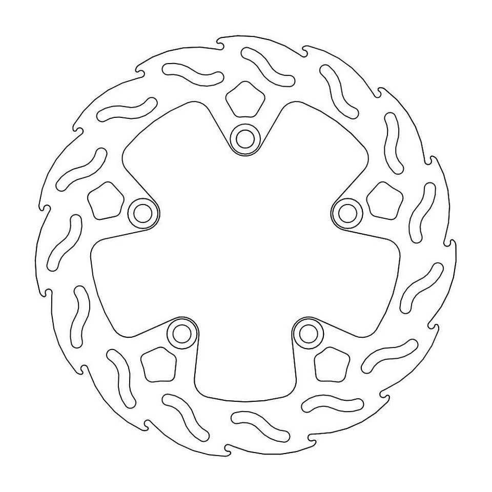 Moto-Master Flame Brake Disc 110280 Foto 1 de 1