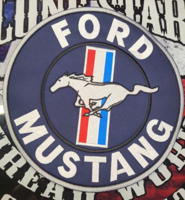 LARGE EMBROIDERED FORD MUSTANG BACK PATCH (Please Read Ad) - Image 1 of 4