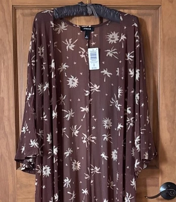 KIMONO TÓRRIDO PLUMERO MALLA VOLANTES MANGA KIMONO 4 4X 4XL 26 NUEVO Foto 1 de 4