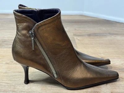 Donald J Pliner Sarra металлик бронза золото ботильоны размер 7,5 - Изображение 1 из 4