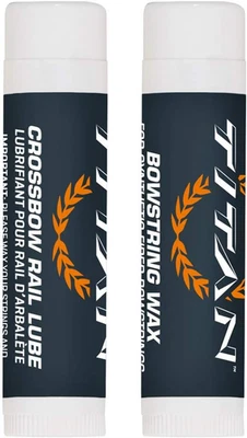 Titan Crossbow String Wax & Rail Lube Combo, 2-Pack, White - Made in America - Image 1 of 4