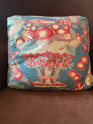 Almohada vintage Brunschwig Fils con almohada de seda Foto 1 de 4