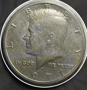 1971 D Kennedy Half Dollar Double Die Reverse Error-Circulated-Free Shipping - Picture 1 of 5