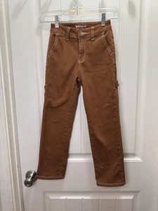 GIRLS GOGO STAR MUSTARD BROWN JEANS SIZE 7 - Picture 1 of 5