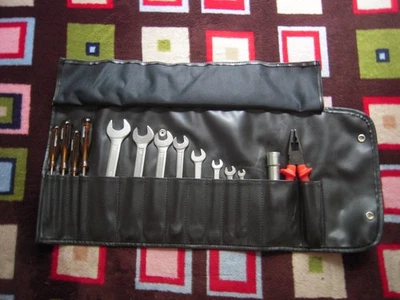 VINTAGE OEM FERRARI 308/328 MONDIAL/TESTAROSSA TR 14 PIECE TOOL ROLL KIT - Image 1 of 4