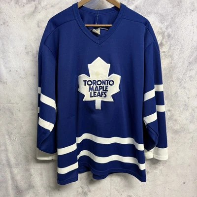 Vintage CCM Toronto Maple Leafs Jersey Mens Large Blue NHL 80s - Image 1 of 4