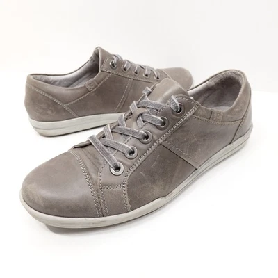 Josef Siebel Womens Dany 59 Lace Up Sneakers Gray Leather Sz 40 US 9 Classic - Image 1 of 4