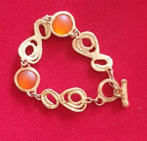 VINTAGE ARMBAND METALL VERGOLDET - LOOLA PARIS - Bild 1 von 3