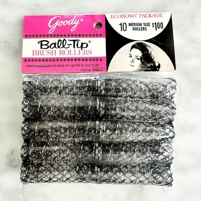 Rodillos de cepillo Goody Ball-Tip DE COLECCIÓN AÑOS 50 NUEVOS AÑOS 60 UTILERÍA DE PELÍCULA DE TELEVISIÓN RETRO PIN-UP Foto 1 de 4