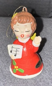 Vintage Josef Originals Singing Choir Angel Christmas Ornament Figurine Music - Picture 1 of 5