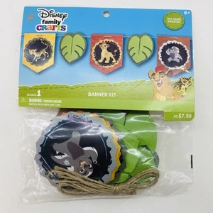 Disney Family Crafts Banner Kit Lion King Birthday Party Animal Decoration 6pk - Picture 1 of 7