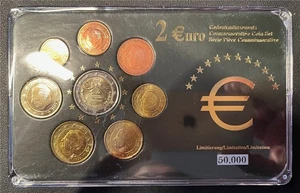 KMS - Belgien- Euro-Premiumsatz mit Gedenkmünze von 2008 (eingeschweißt und org. - Bild 1 von 2