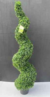120cm Artificial Buxus Topiary Spiral Tree Gardman - Image 1 of 4