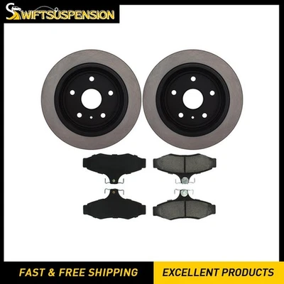 C-Tek Rear Disc Brake Pad Set Disc Brake Rotor fits Daewoo Leganza 1999-2002 - Image 1 of 4
