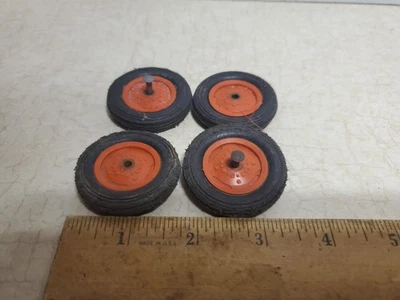 Toy Ertl JI Case IH Farm Wagon or Tractor Custom  Rims and tires Wheels lot # A - Image 1 of 4