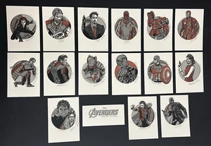 Tyler Stout Handbills Avengers Age Of Ultron Very Rare Complete Set of 16 - Picture 1 of 24