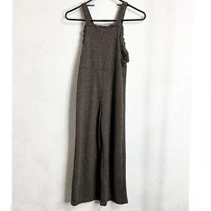 Zara Girls Romper Size 10 Brown Plaid Houndstooth Jumpsuit Holiday - Picture 1 of 8