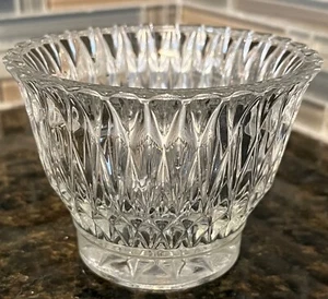 VTG Libbey Glass Company LRS45 Clear Open Sugar Bowl/Votive Candle 2.75” Tall - Picture 1 of 4