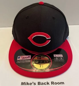 MLB CINCINNATI REDS NEW ERA 59/50 HAT AUTHENTIC Collect FIT 7-1/2 *NEW* Last 1 - Picture 1 of 5
