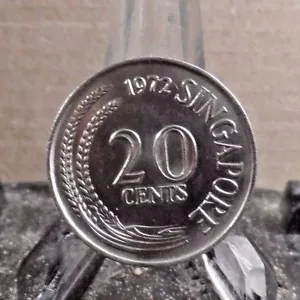 MONEDA DE 20 CENTAVOS DE SINGAPUR 1972 CIRCULADA (31917)1 - Imagen 1 de 3