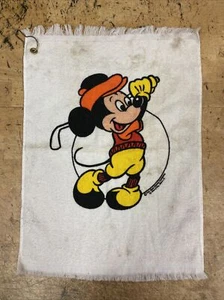 VINTAGE 90's MICKEY MOUSE GOLF TOWEL Disneyland Disney - Picture 1 of 9