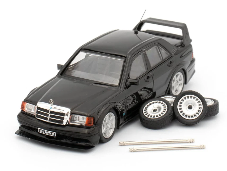 1/64 MERCEDES BENZ 190E 2.5 16V EVO II BLACK INNO IN64-190E-BLA EXTREMELY RARE - Immagine 1 di 1