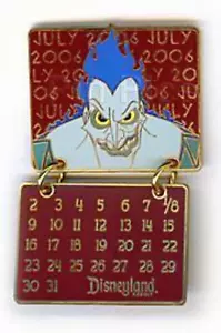Prendedor Disney 48090 DLR Disneyland Resort Calendario Julio 2006 Hades Hércules LE 1000 - Imagen 1 de 1