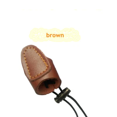 5pcs Archery Thumb Fingerguard Fingertabs Target Outdoor Adult Shoot Recurve Bow - Image 1 of 4