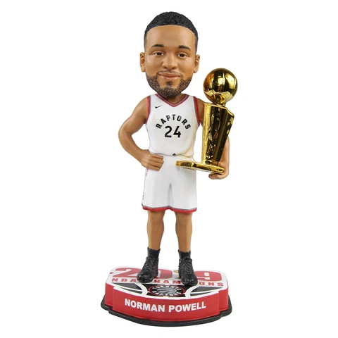 Norman Powell FOCO Toronto Raptors 2019 NBA Championship Trophy 8" Bobblehead Cover