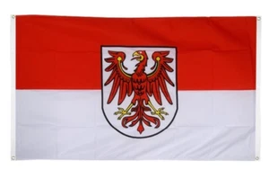 BALKONFLAGGE BALKONFAHNE Deutschland Brandenburg Flagge Fahne für den BALKON 90x - Bild 1 von 1