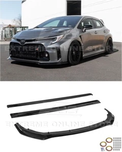 For 23-24 GR Corolla | GR Package Glossy Black Front Lip Splitter & Side Skirts - Bild 1 von 24
