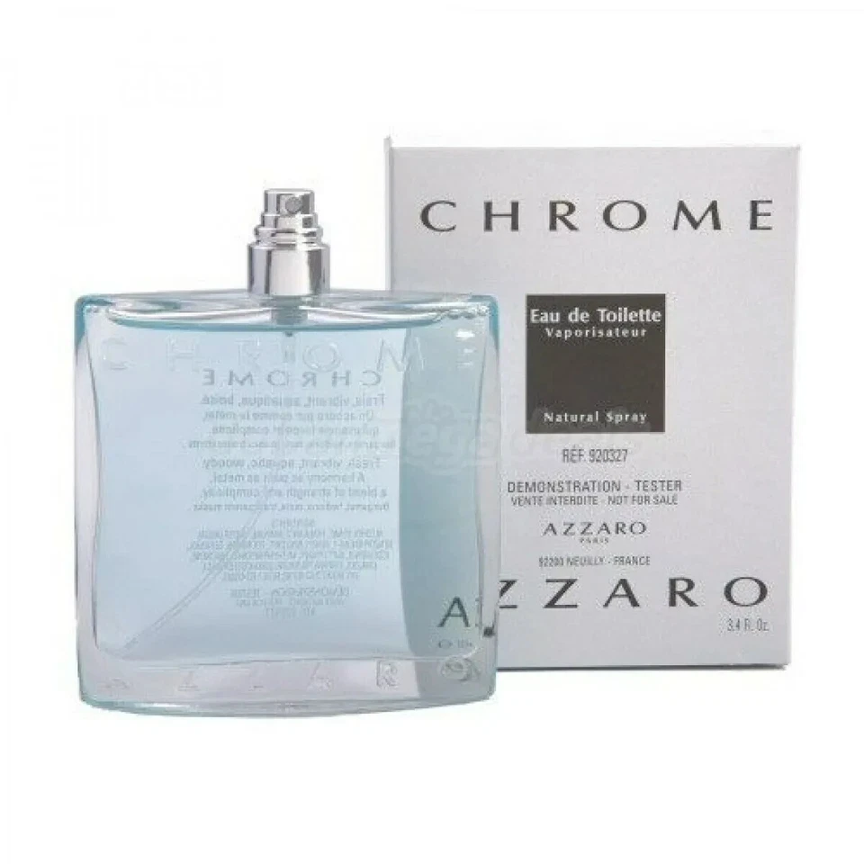 Chrome By Azzaro 3.3/3.4 OZ eau de parfum spray de colonia para hombres nuevo Testr Foto 1 de 2
