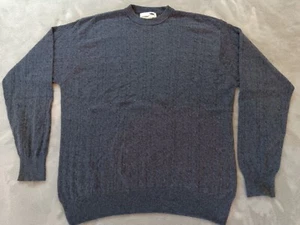I Levrieri Sweater Mens Large Blue Cashmere Silk Long Sleeve Pull Over - Picture 1 of 7