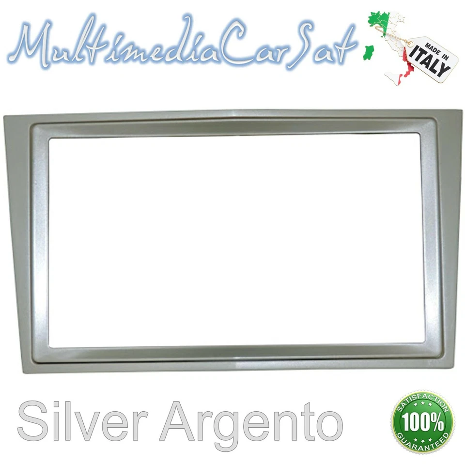Mascherina Autoradio 2 DIN Grigio Silver Corsa D 06-14 Zafira 05-14  - 3470 - Immagine 1 di 3