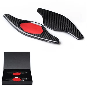 1Pair Black Carbon Fiber Steering Wheel Paddle Shifter Fit For Cadillac XTS5 New - Picture 1 of 8