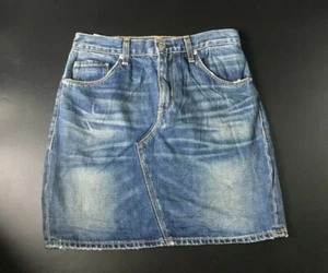 Rag & Bone Jean 5 Pocket Washed Denim Mini Skirt Sz 25 - Picture 1 of 9