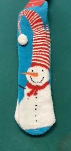 Snowman Christmas Slipper Socks. For Shoe Sizes 4-10. by Wondershop. Brand New! - Picture 1 of 3
