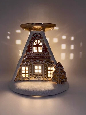 Bath & Body Works Gingerbread House Single Wick Candle Holder Light Up NEW - Image 1 of 4