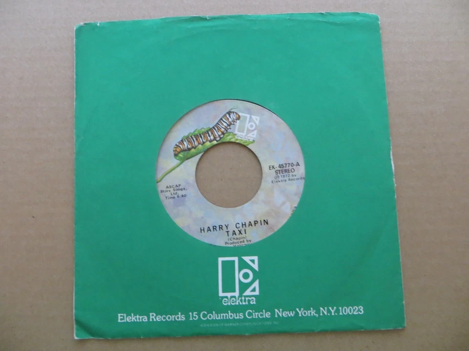 Harry Chapin – Taxi / Empty - 1972 - Elektra EK-45770 7" Single VG+/Generic - Image 1 of 4
