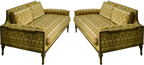 Vintage Louis Style Parkway Terrace by Tomlinson Sofa Set - 2 Pieces Cover