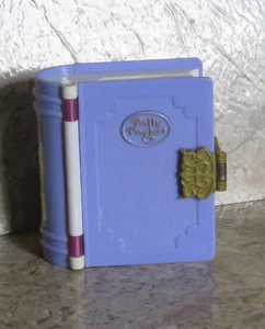 VTG Bluebird Polly Pocket Winter Wonderland Purple Book 2 Snow Compact ONLY - Picture 1 of 21