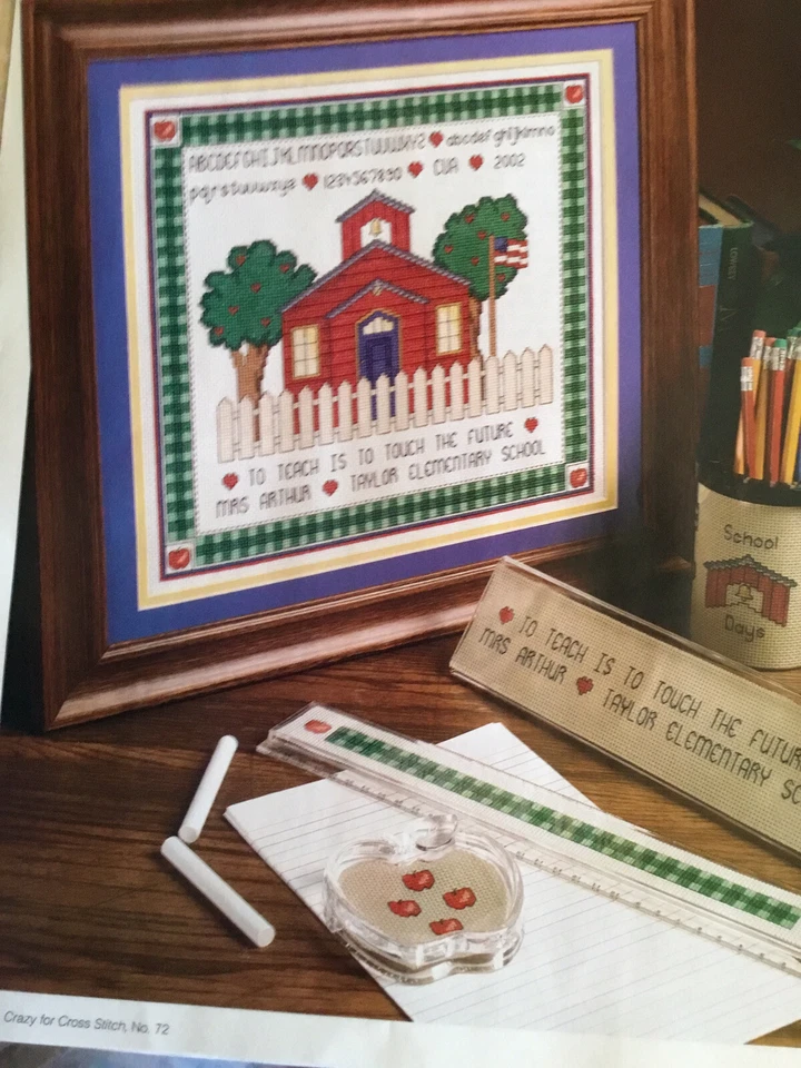 Counted Cross Stitch Pattern Teacher Sampler - Image 1 of 1